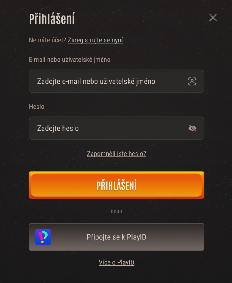 Přihlášení do Neon54