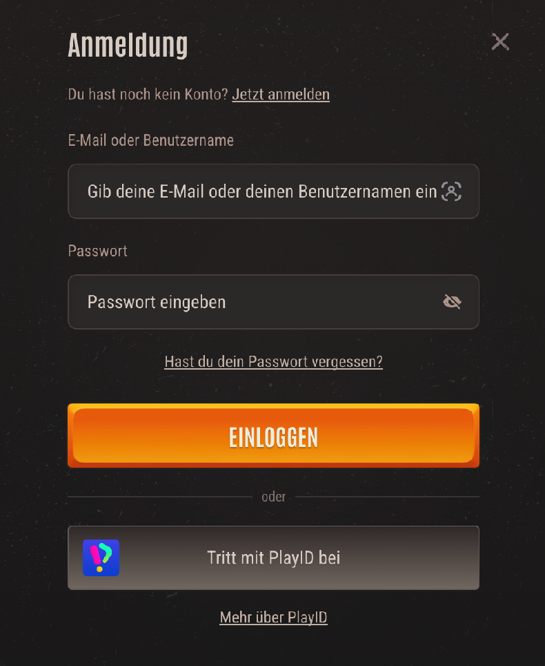 Anmeldung bei Neon54